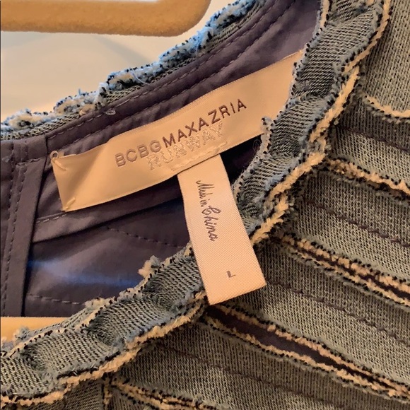 BCBG Maxazria Runway collection denim shift - Picture 3 of 7